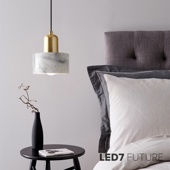 Loft Industry Modern - Marble Gold Pendants